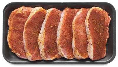Meat Counter Pork Loin Strips Seasoned - 1.50 LB