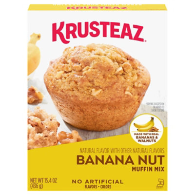 Krusteaz Banana Nut Muffin Mix - 15.4 Oz - Image 1