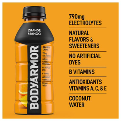 BODYARMOR Orange Mango Sports Drink - 16 Fl. Oz. - Image 4