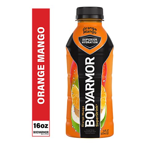 BODYARMOR SuperDrink Sports Drink Orange Mango - 16 Fl. Oz.