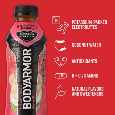 BODYARMOR Strawberry Banana Sports Drink - 16 Fl. Oz. - Image 2