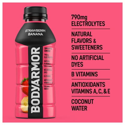 BODYARMOR Strawberry Banana Sports Drink - 16 Fl. Oz. - Image 4