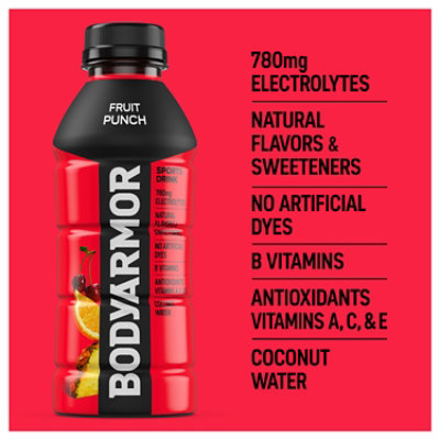 BODYARMOR Fruit Punch Sports Drink - 16 Fl. Oz. - Image 4