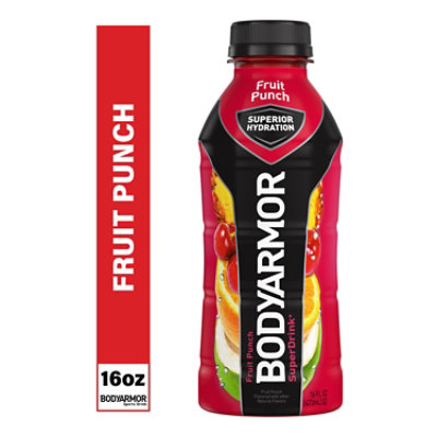 BODYARMOR SuperDrink Sports Drink Fruit Punch - 16 Fl. Oz.