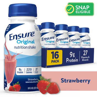 Ensure Original Nutrition Shake Ready To Drink Strawberry - 16-8 Fl. Oz. - Image 1