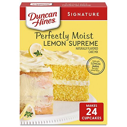 Duncan Hines Signature Perfectly Moist Lemon Supreme Cake Mix - 15.25 Oz - Image 2