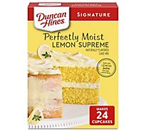 Duncan Hines Signature Perfectly Moist Lemon Supreme Cake Mix - 15.25 Oz