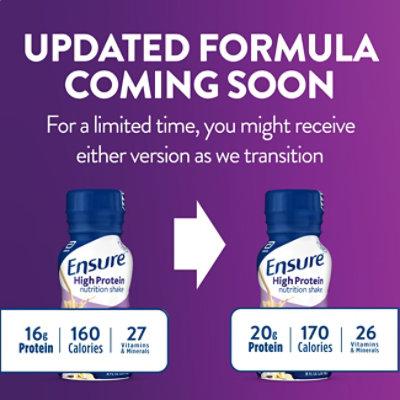 Ensure High Protein Nutrition Shake Ready To Drink Vanilla - 6-8 Fl. Oz. - Image 2