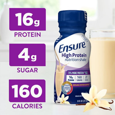 Ensure High Protein Nutrition Shake Ready To Drink Vanilla - 6-8 Fl. Oz. - Image 3