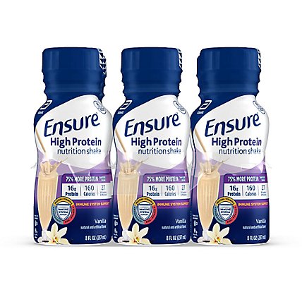 Ensure High Protein Nutrition Shake Ready To Drink Vanilla - 6-8 Fl. Oz. - Image 1