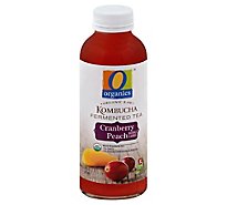 O Organics Organic Raw Fermented Tea Kombucha Cranberry Peach - 16 Fl. Oz.