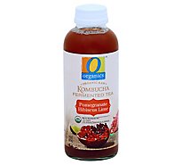 O Organics Organic Raw Fermented Tea Kombucha Pomegranate Hibiscus Lime - 16 Fl. Oz.