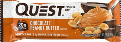 Quest Bar Protein Bar Chocolate Peanut Butter - 2.12 Oz - Image 2