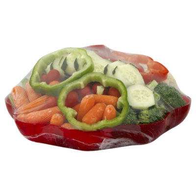 Fresh Cut Vegetable Tray Round - 38 Oz