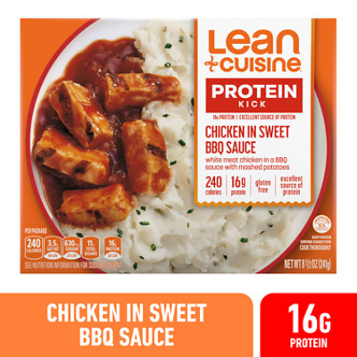 LEAN CUISINE Protein Kick Chicken In Sweet BBQ Sauce Frozen Entree Box - 8.5 Oz - Image 1