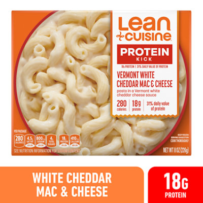 LEAN CUISINE Protein Kick Vermont White Cheddar Mac And Cheese Frozen Entree Box - 8 Oz - Image 1