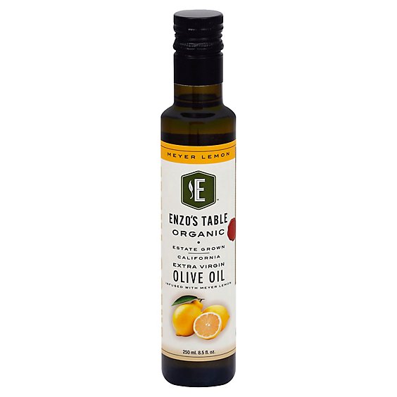 Enzos Table Olive Oil Organic Extra Virgin Meyer Lemon - 8.5 Fl. Oz.