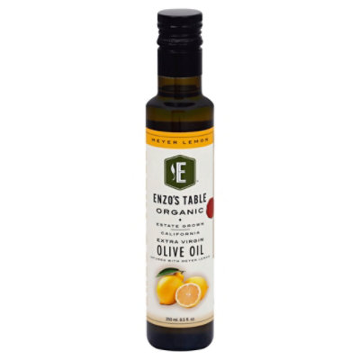 Enzos Table Olive Oil Organic Extra Virgin Meyer Lemon - 8.5 Fl. Oz.