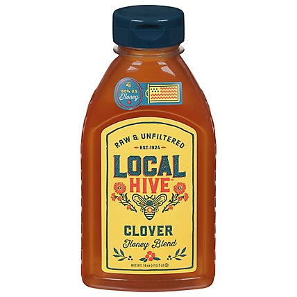 Local Hive Honey Raw & Unfiltered Authentic Clover - 16 Oz - Image 3