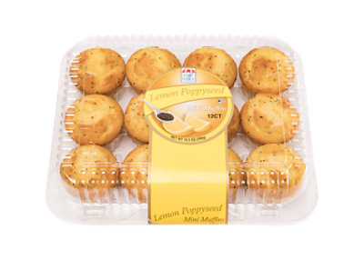 Muffin Mini Lemon Poppyseed 12 Count - Each