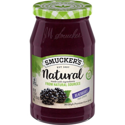 Smuckers Natural Fruit Spread Blackberry - 17.25 Oz