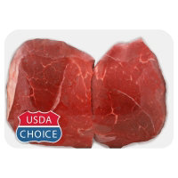 Meat Counter Beef USDA Choice Sirloin Petite Steak Seasoned - 1 LB