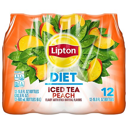 Lipton Iced Tea Diet Peach - 12-16.9 Fl. Oz. - Image 3
