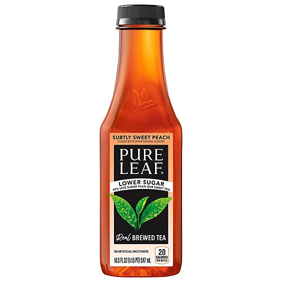 Lipton Pure Leaf Subtly Sweet Peach Tea - 13.5 Oz