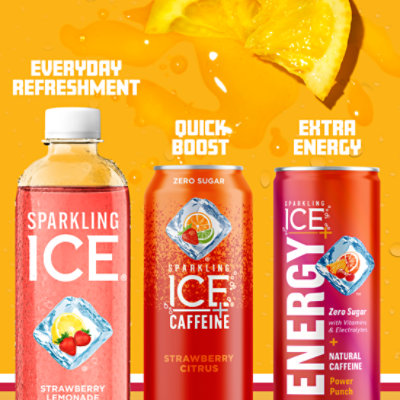 Sparkling Ice Strawberry Lemonade Sparkling Water 17 fl. oz. Bottle - Image 6