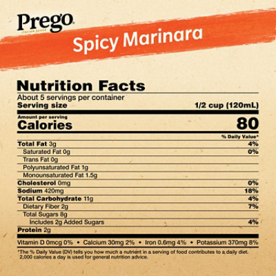 Prego Spicy Marinara Pasta Sauce - 24 Oz - Image 4