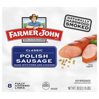Farmer John Smoked Polish Sausage - 28 Oz