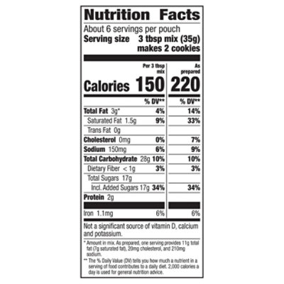 Betty Crocker Cookie Mix Chocolate Chip - 7.5 Oz - Image 3