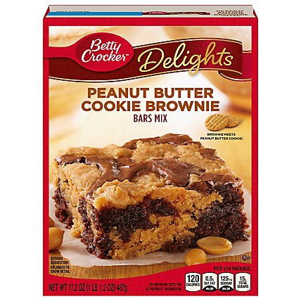 Betty Crocker Bar Mix Delights Peanut Butter Cookie Brownie - 17.2 Oz - Image 3