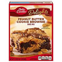 Betty Crocker Bar Mix Delights Peanut Butter Cookie Brownie - 17.2 Oz - Image 2
