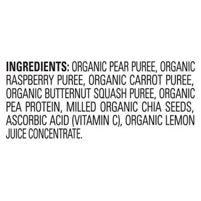 Happy Tot Organics Stage 4 Organic Pears Raspberries Carrots & Butternut Squash Pouch - 4 Oz - Image 4