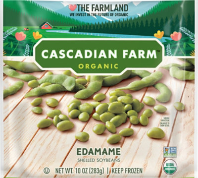 Cascadian Farm Organic Edamame Soybeans Shelled - 10 Oz - Image 2