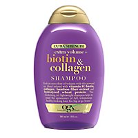 OGX Thick & Full Plus Biotin & Collagen Extra Strength Volumizing Shampoo - 13 Fl. Oz. - Image 2