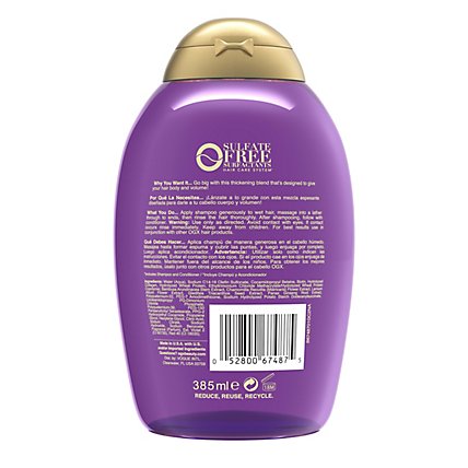 OGX Thick & Full Plus Biotin & Collagen Extra Strength Volumizing Shampoo - 13 Fl. Oz. - Image 4