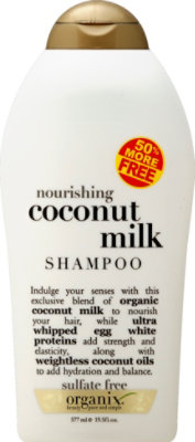 OGX Coconut Milk 50% More Free Shampoo - 19.5 Fl. Oz. - Image 2