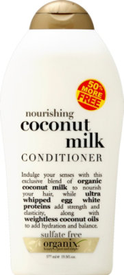 OGX Conditioner Coconut Milk Nourishing Sulfate Free - 19.5 Fl. Oz. - Image 2
