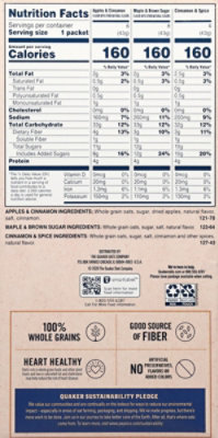 Quaker Oatmeal Instant Flavor Variety Value Pack - 18-1.51 Oz - Image 5