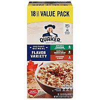 Quaker Oatmeal Instant Flavor Variety Value Pack - 18-1.51 Oz - Image 1