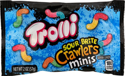 trolli sour brite crawlers stuffed giant plush worm