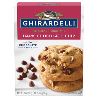 Ghirardelli Dark Chocolate Chip Premium Cookie Mix - 16.75 Oz - Image 2
