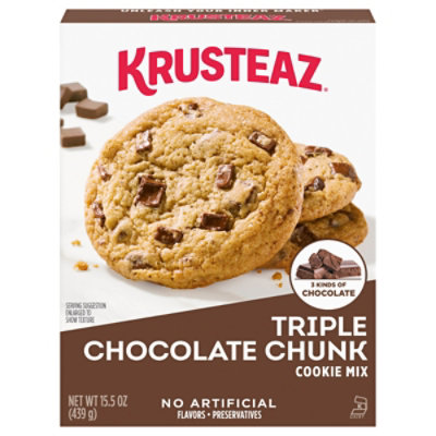 Krusteaz Triple Chocolate Chunk Cookie Mix - 15.5 Oz - Image 1