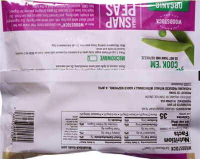 Woodstock Organic Peas Snap Sugar - 10 Oz - Image 6