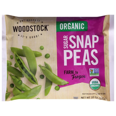 Woodstock Organic Peas Snap Sugar - 10 Oz