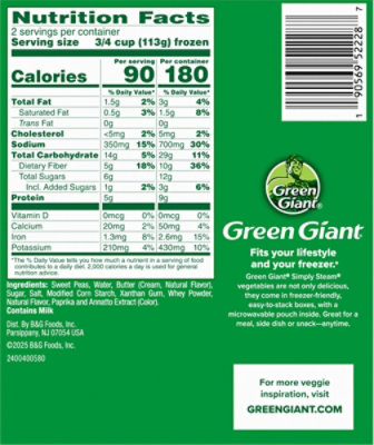 Green Giant Sweet Peas & Butter Sauce - 8 Oz - Image 6