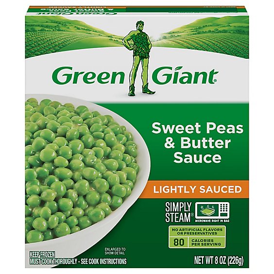 Green Giant Sweet Peas & Butter Sauce - 8 Oz