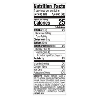 Happy Baby Organics Yogis Freeze-Dried Yogurt & Fruit Snacks Strawberry - 8-1 Oz - Image 3